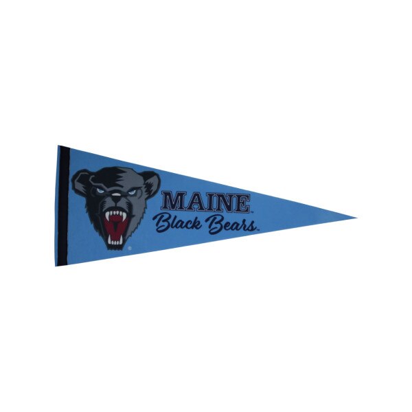12"x30" Black Bear Maine Black Bears Pennant
